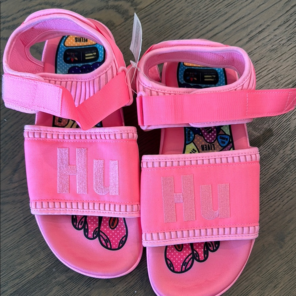 Adidas Pharrell x Adilette 2.0 'Hyper Pop' Sandal, size 8 US